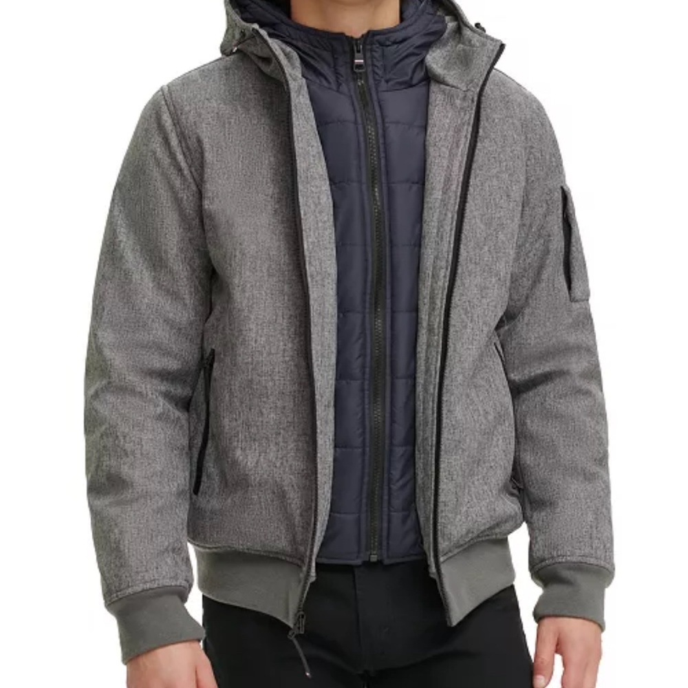 Tommy Hilfiger Gray Puffers